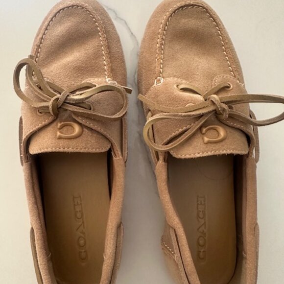 COACH Sculpted C Boat Shoe, Sand Color, Size 8 <Never Been Worn> - Picture 4 of 6